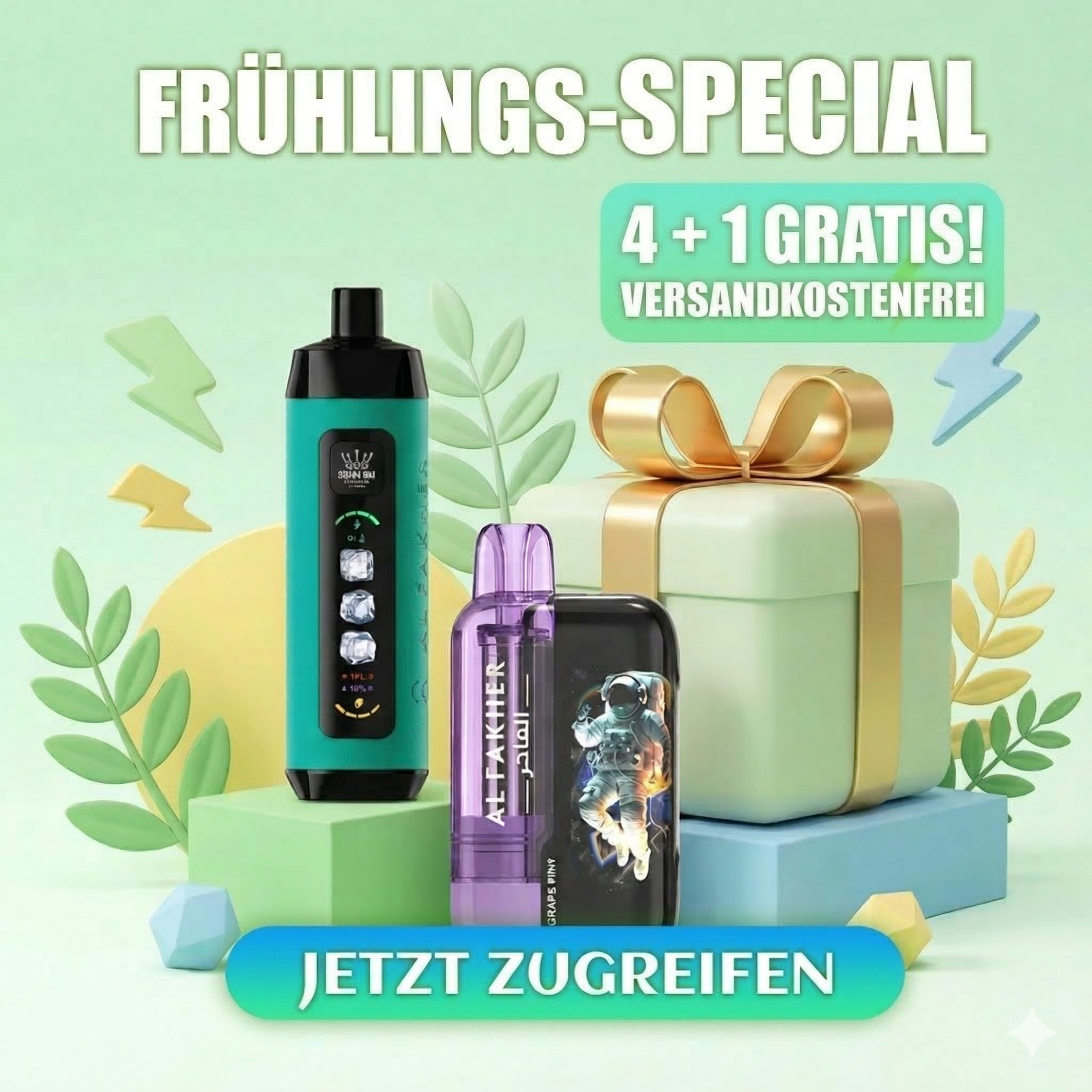 Al Fakher 15K mit einstellbarer Kühle Beeren Eis