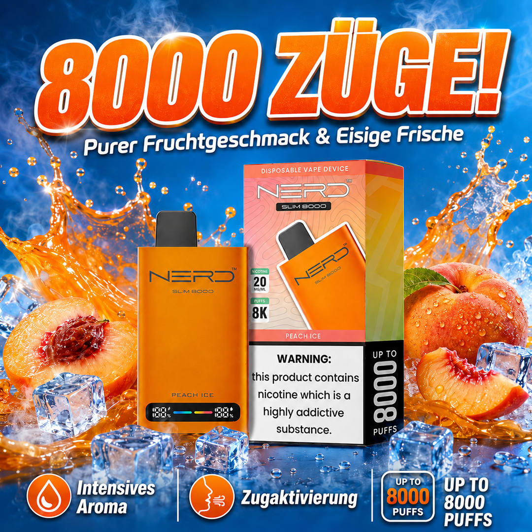 NERD SLIM 8000 Einweg-E-Zigarette 