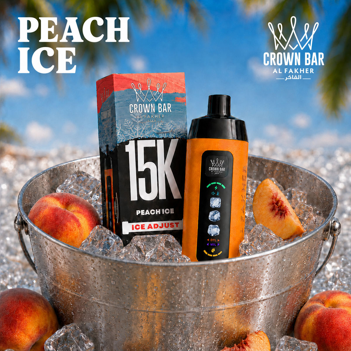 3 Kühlstufen | Al Fakher Crown Bar 15K Ice Adjust
