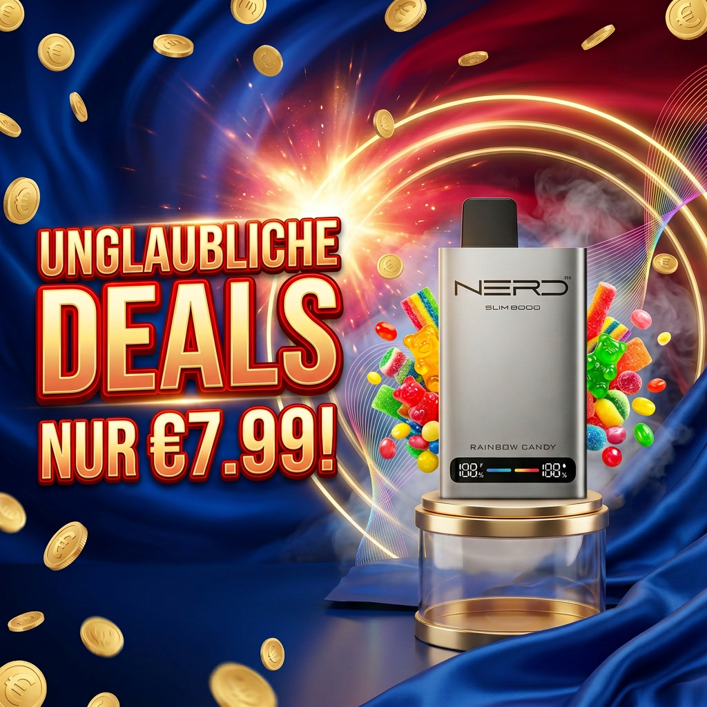 NERD Slim 8000 Puffs Einweg Vape – Sonderangebot im Deal