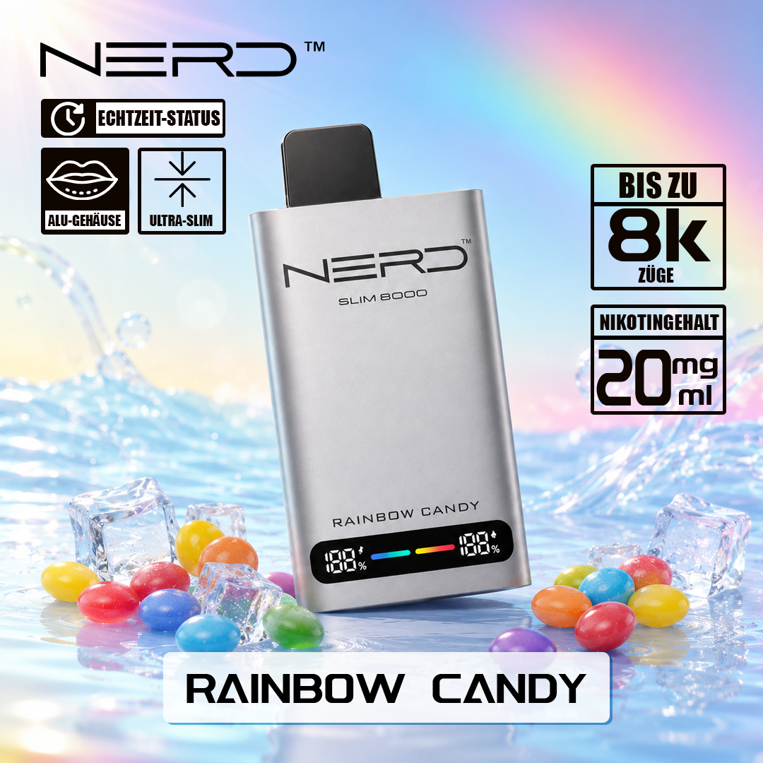 NERD SLIM 8000 Einweg-E-Zigarette 