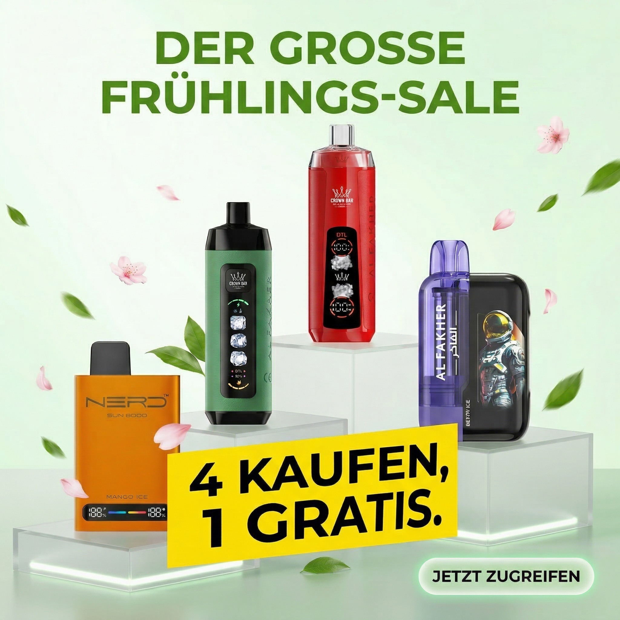 Al Fakher 8K CRYSTAL DUAL Einweg-E-Zigarette