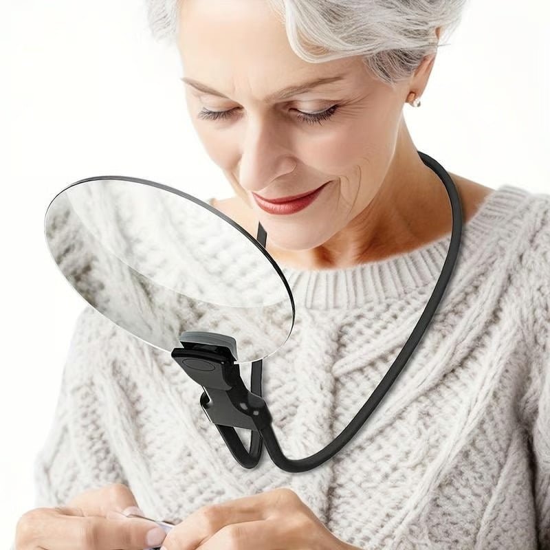 👵🔎Designed for Seniors 5X Magnifying Glass with 4.33" Lens — Hands-Free, Portable & Multi-Use Magnifier