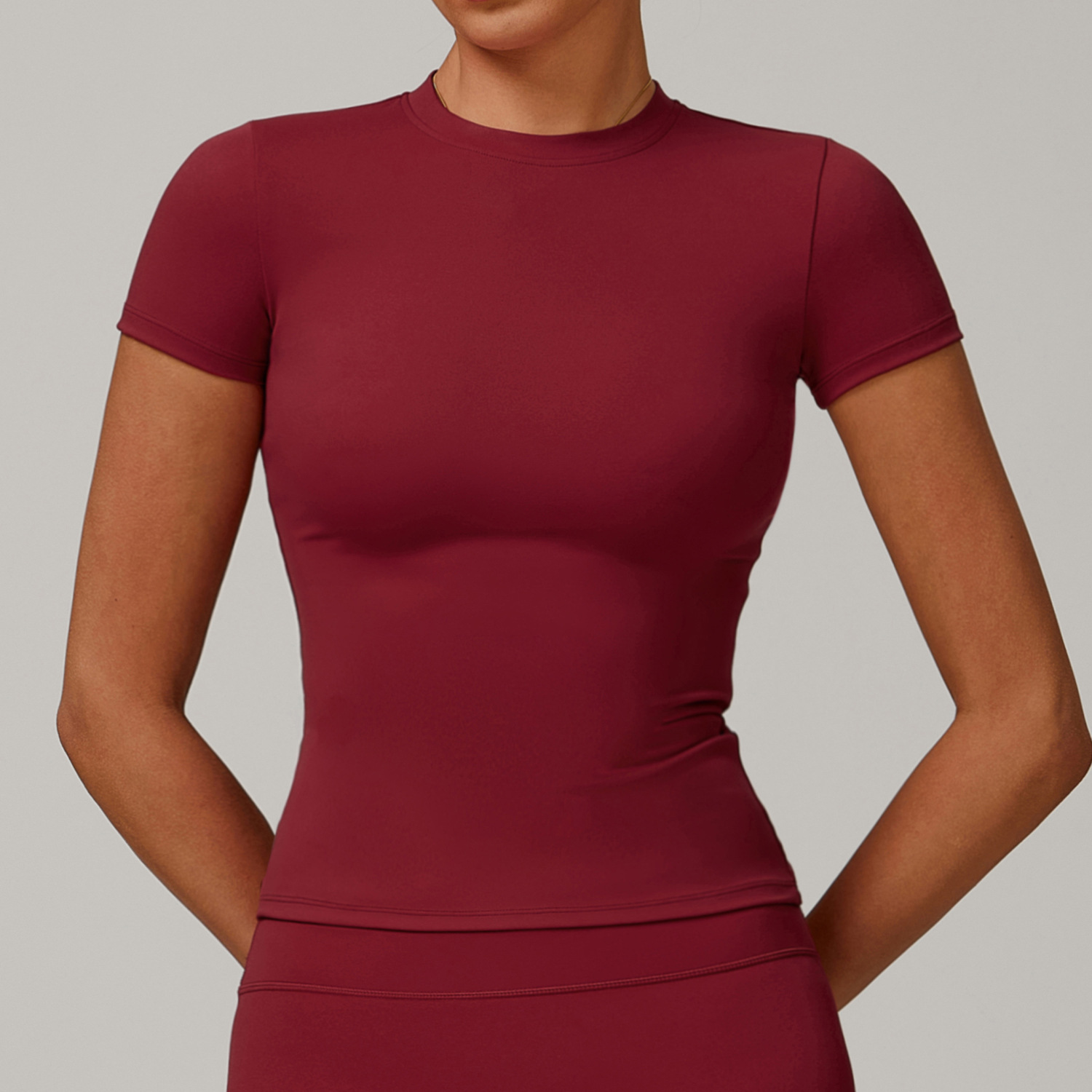 Ombreezy Quick-Dry Yoga Short-Sleeve Top