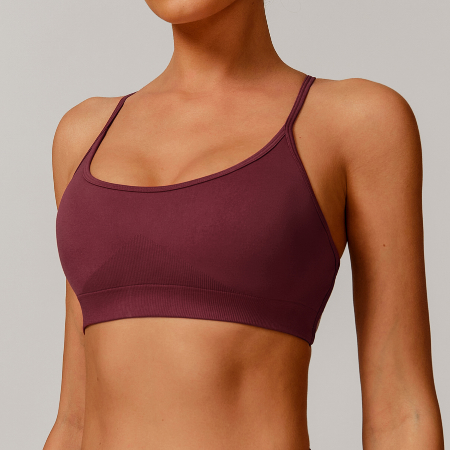 Ombreezy Seamless Quick-Dry Yoga Bra