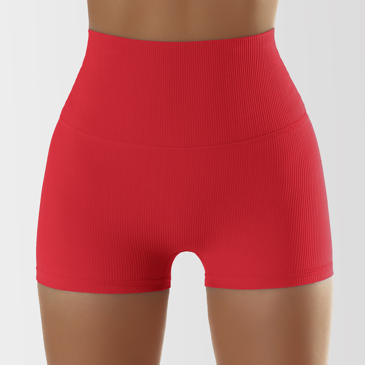 High-Waisted Sculpting Workout Shorts