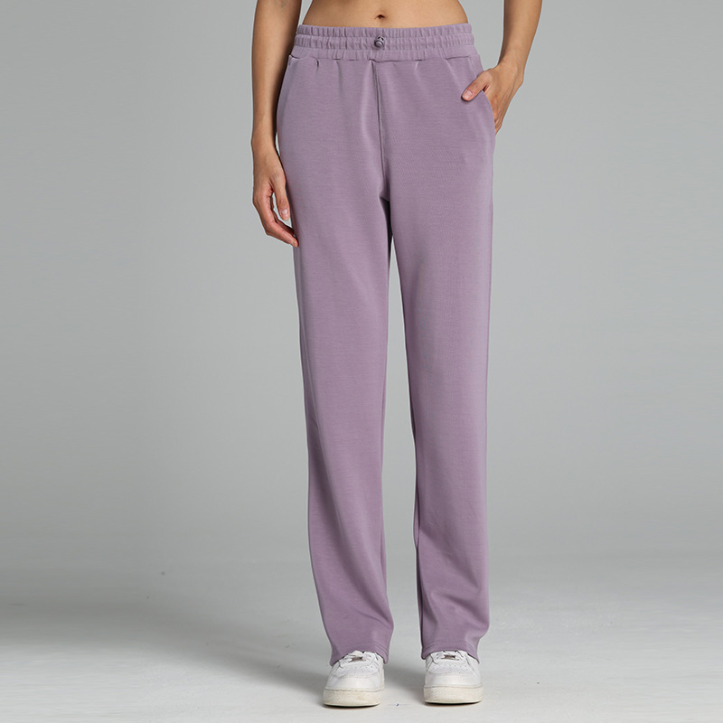 Ombreezy Relaxed Fit Wide-Leg Yoga Trousers