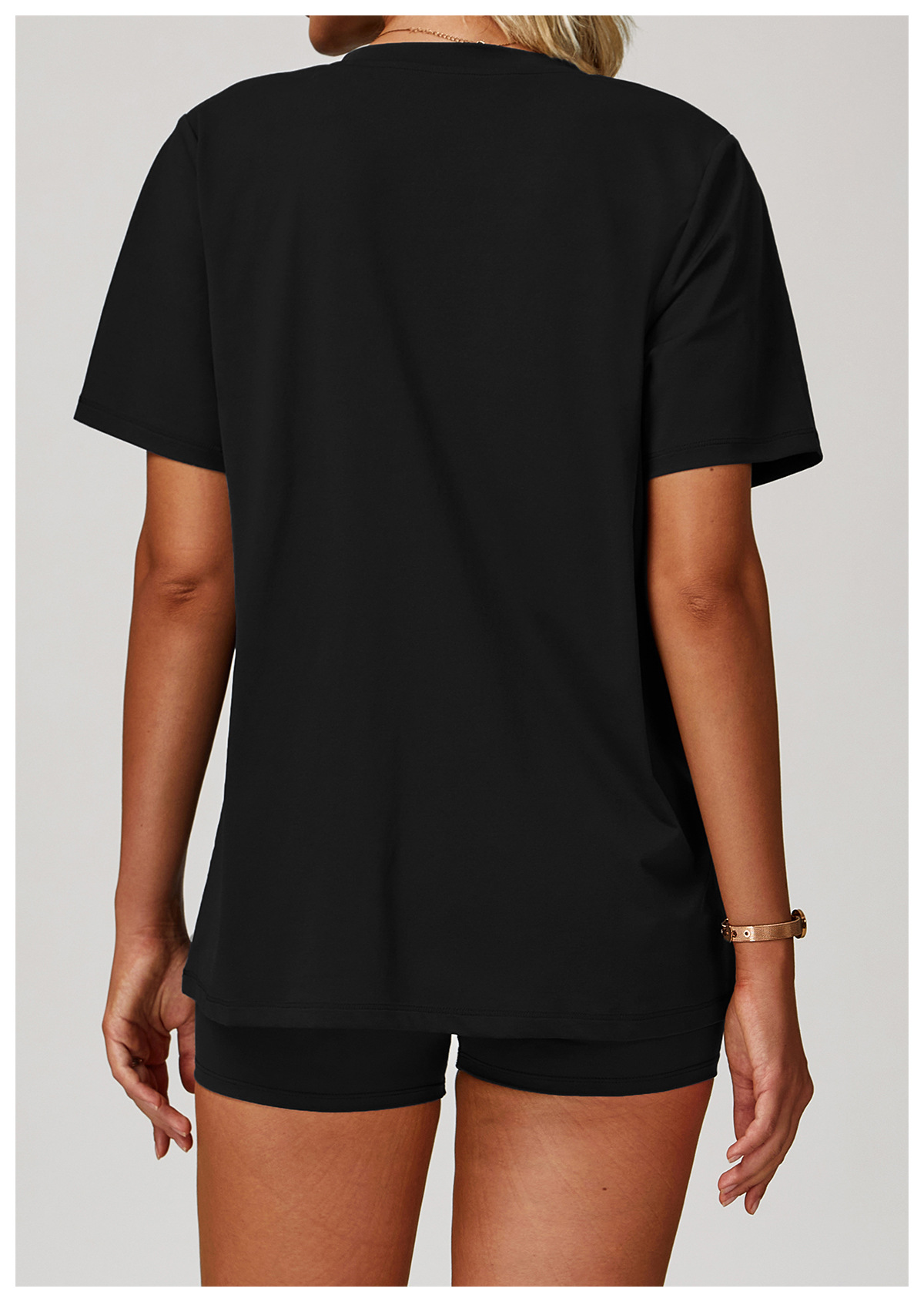 Versatile Round-Neck Relaxed Fit Quick-Dry Top