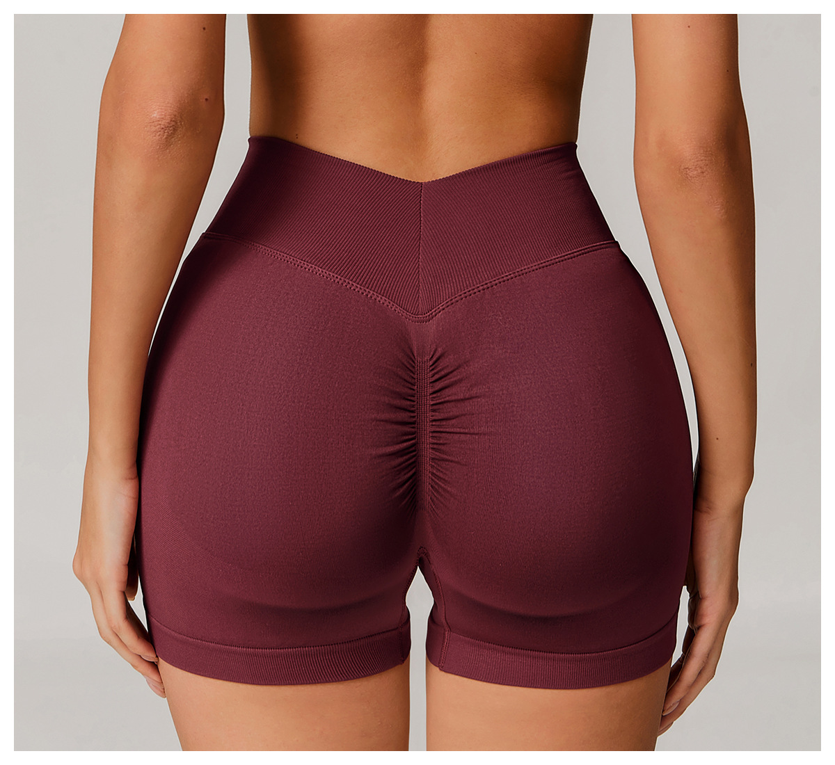 Ombreezy Seamless High-Waisted Yoga Shorts