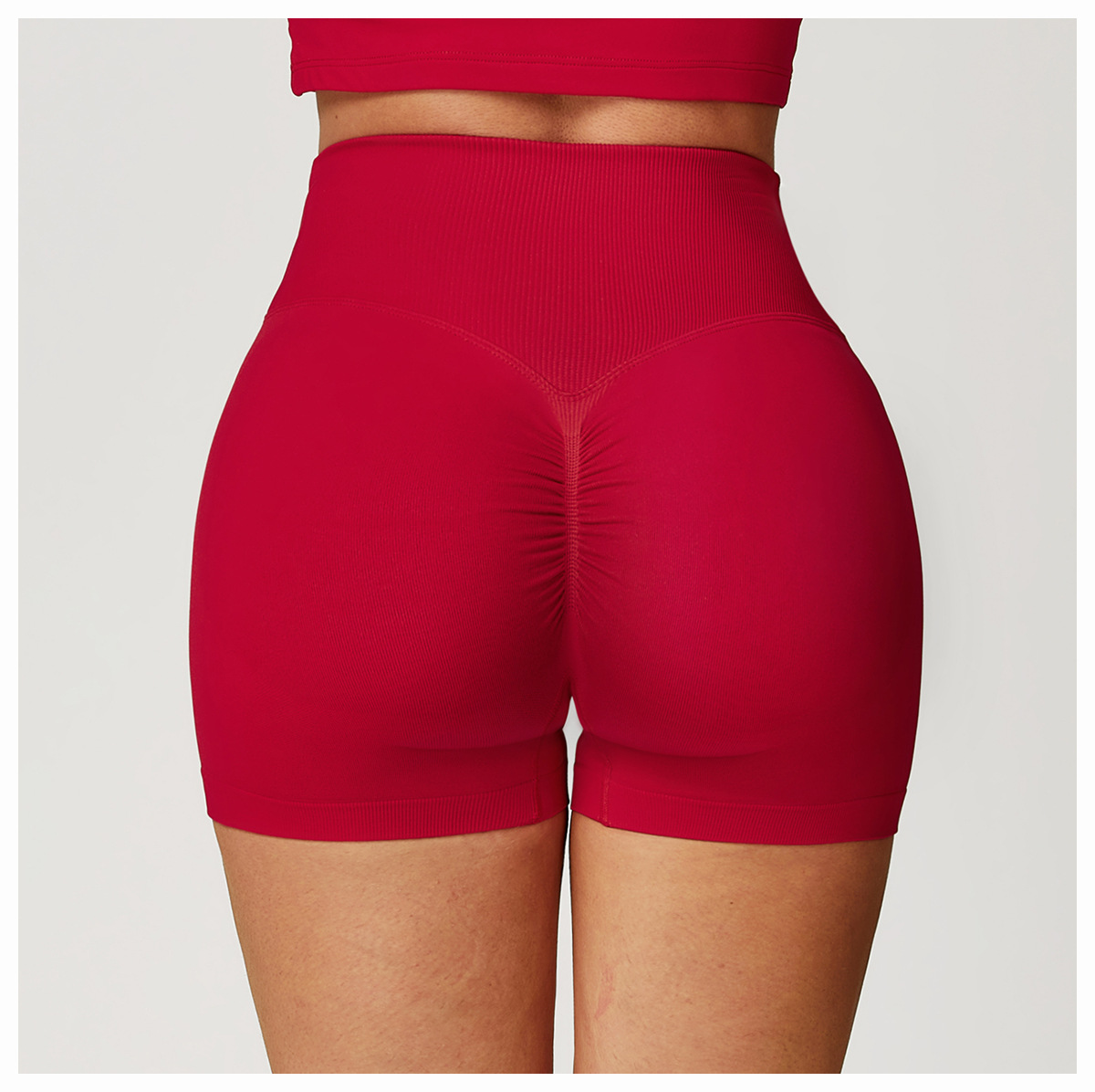 Ombreezy Booty-Lifting High-Waisted Yoga Shorts