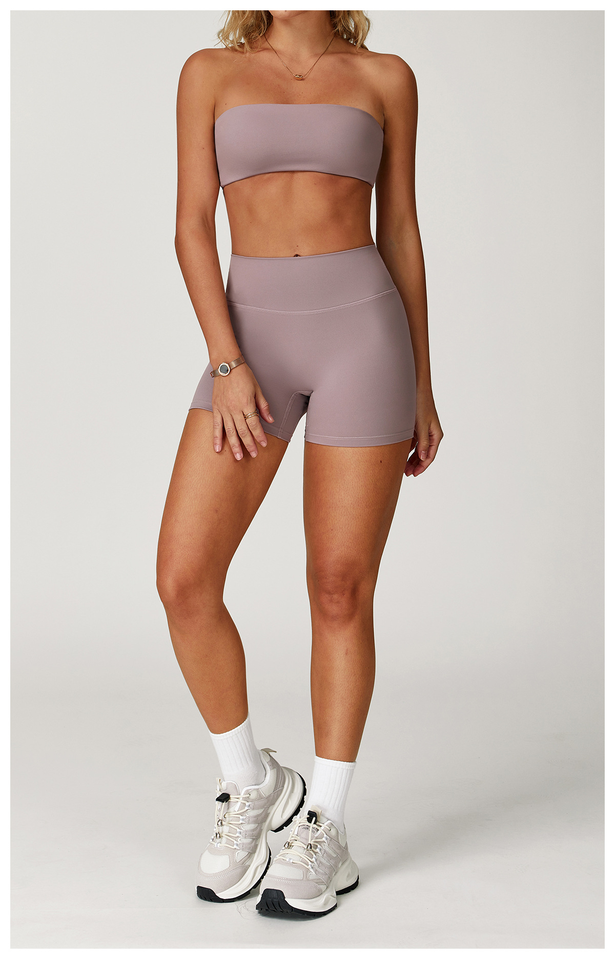 Brushed High-Waisted Yoga Shorts – Sculpting & Ultra-Soft