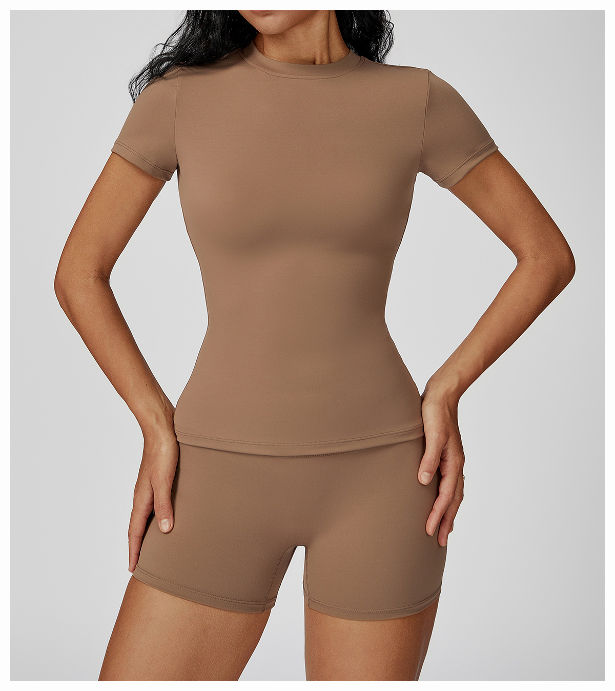 Ombreezy Quick-Dry Yoga Short-Sleeve Top