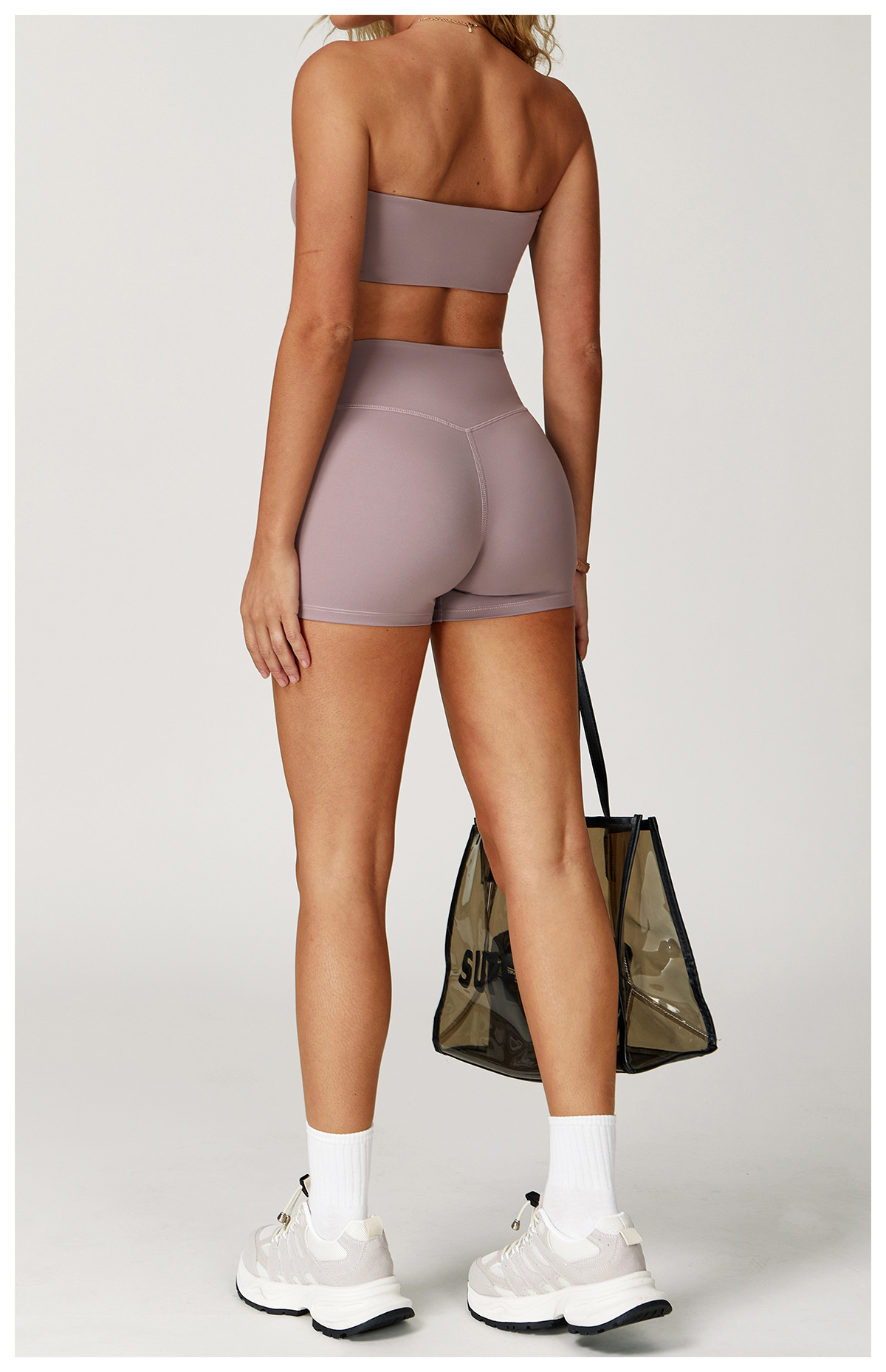 Brushed High-Waisted Yoga Shorts – Sculpting & Ultra-Soft