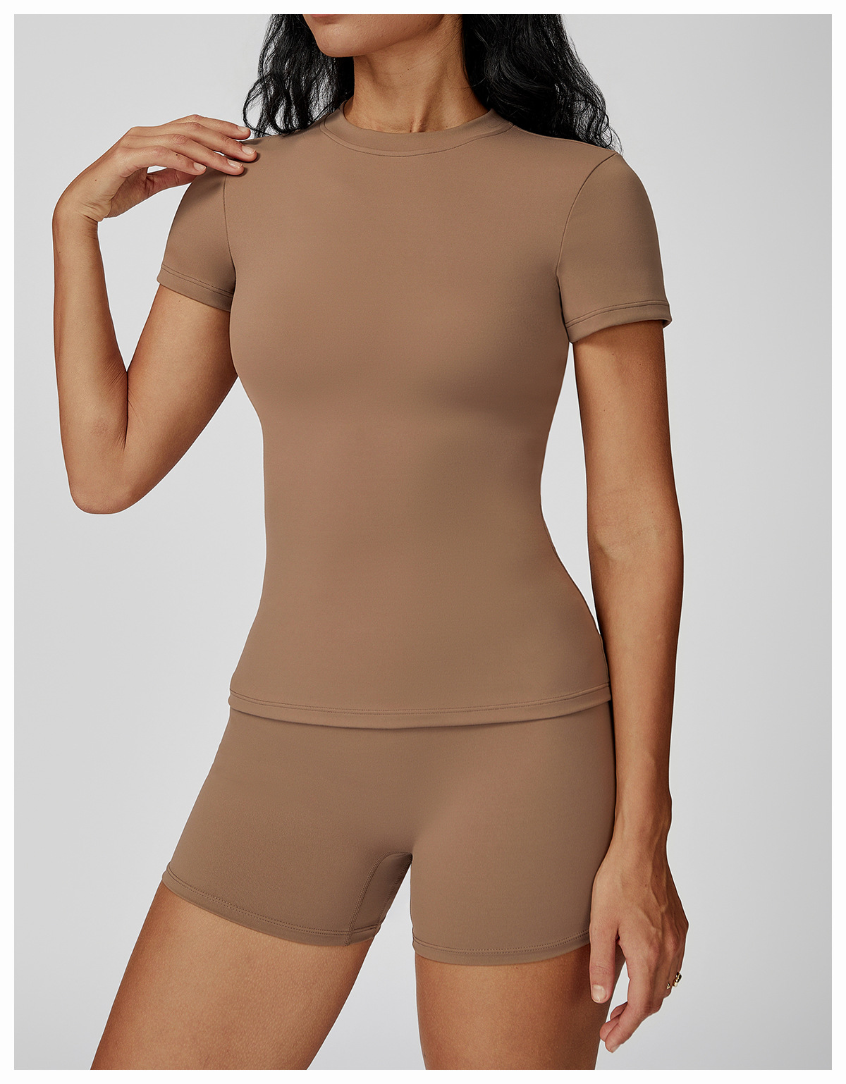 Ombreezy Quick-Dry Yoga Short-Sleeve Top