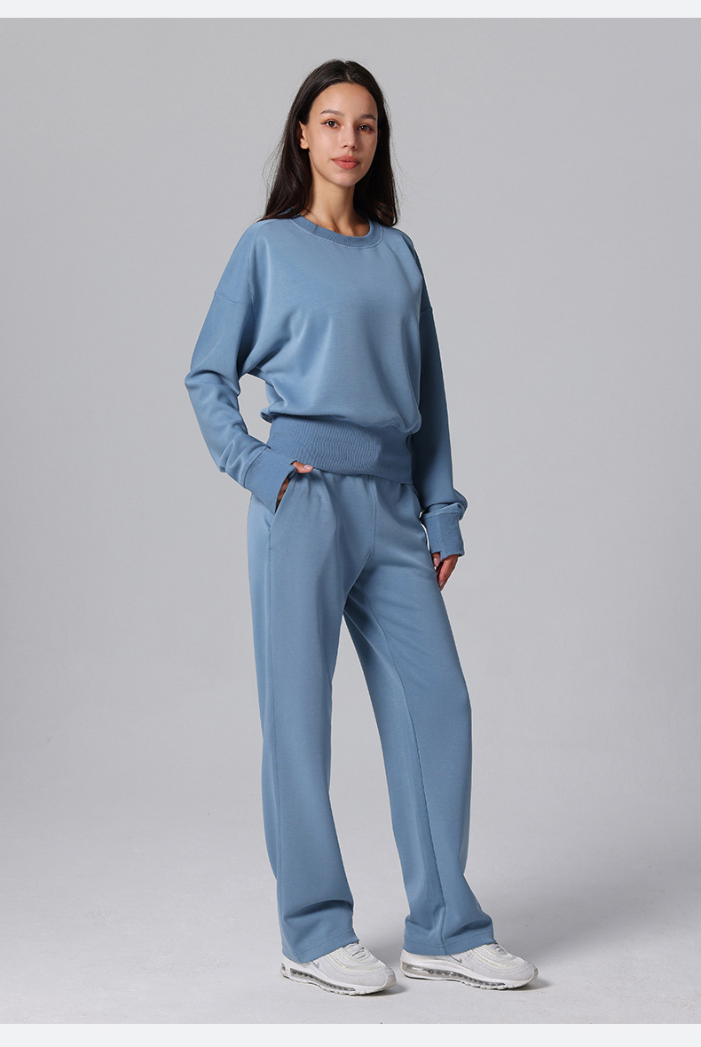 Ombreezy Relaxed Fit Wide-Leg Yoga Trousers