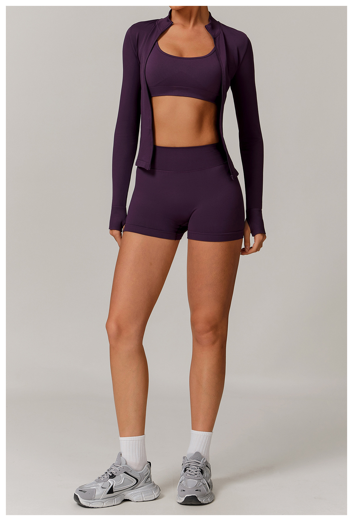 Ombreezy Seamless High-Waisted Yoga Shorts