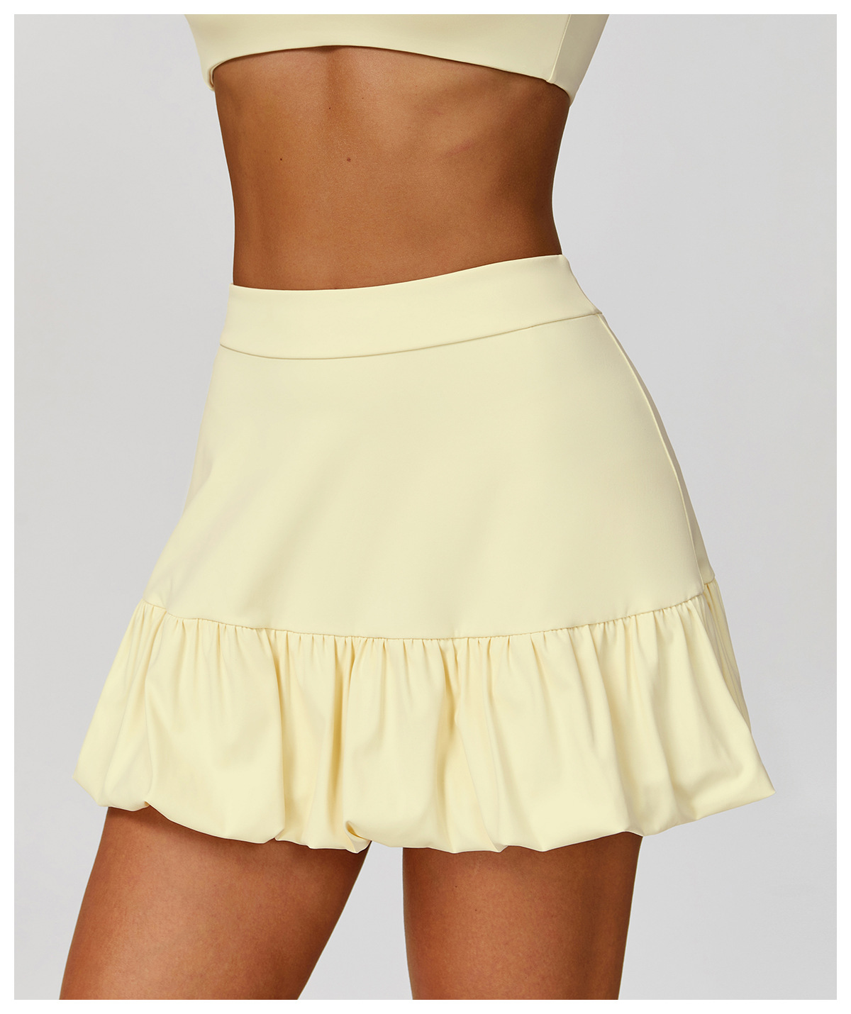 Quick-Dry Tennis Skirt with Anti-Slip Layer & Ventilation