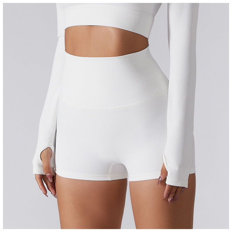 High-Waisted Sculpting Workout Shorts