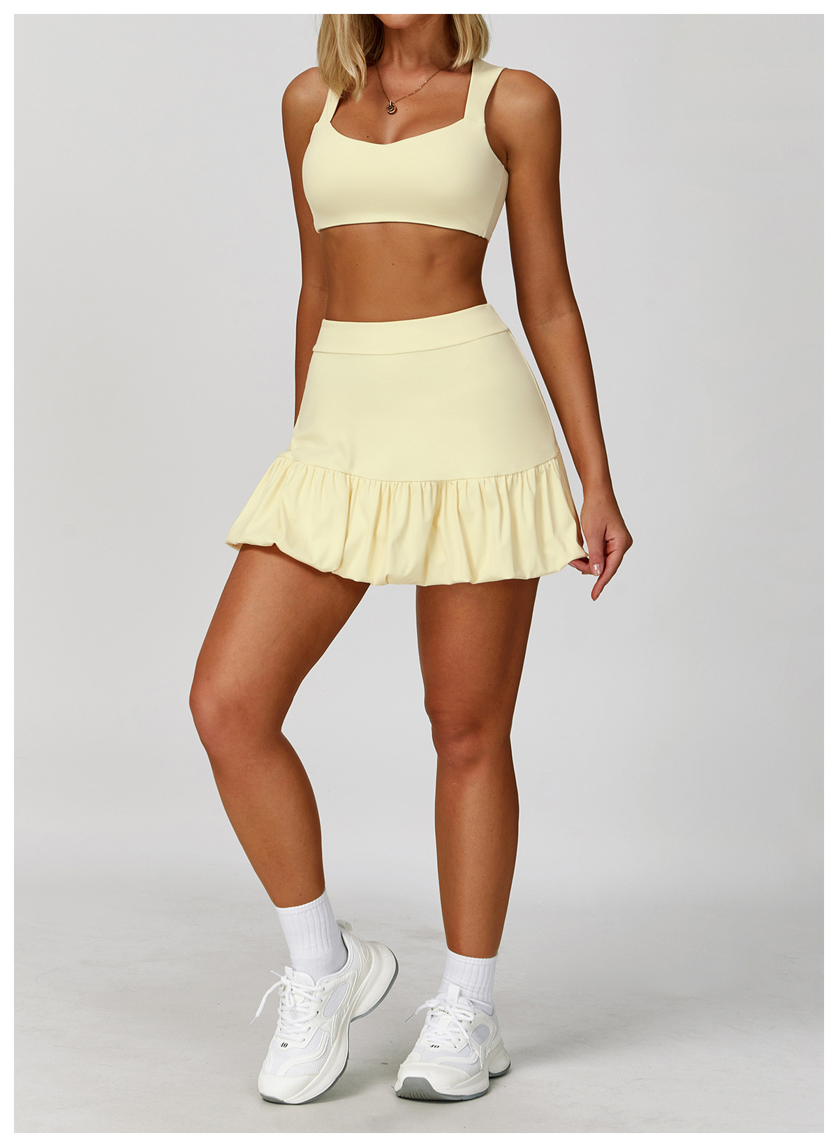 Quick-Dry Tennis Skirt with Anti-Slip Layer & Ventilation