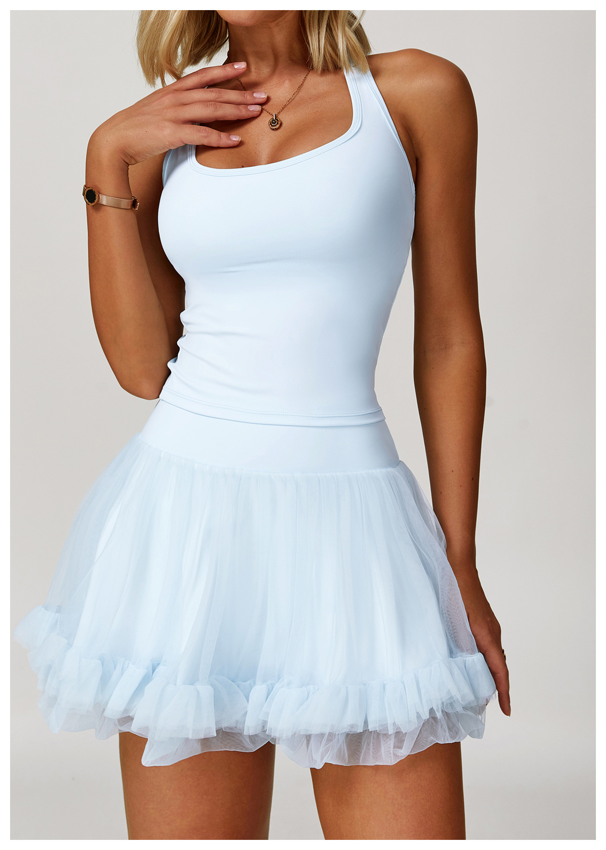 Ombreezy Brushed T-Back Sports Tank