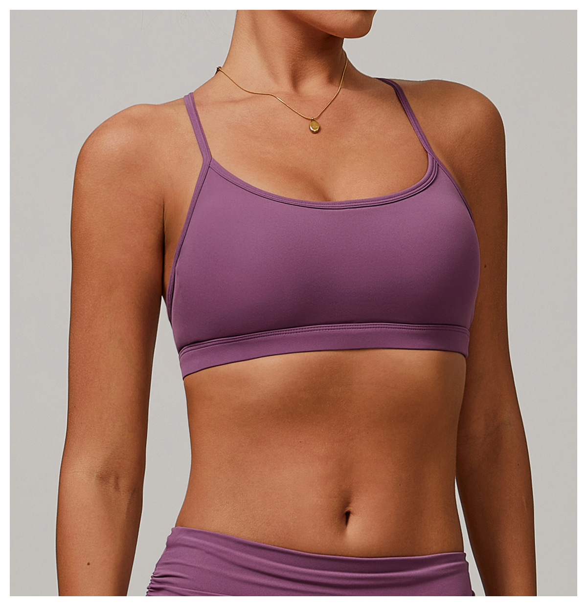 Ombreezy Strappy Back Sports Bra for Yoga & Fitness