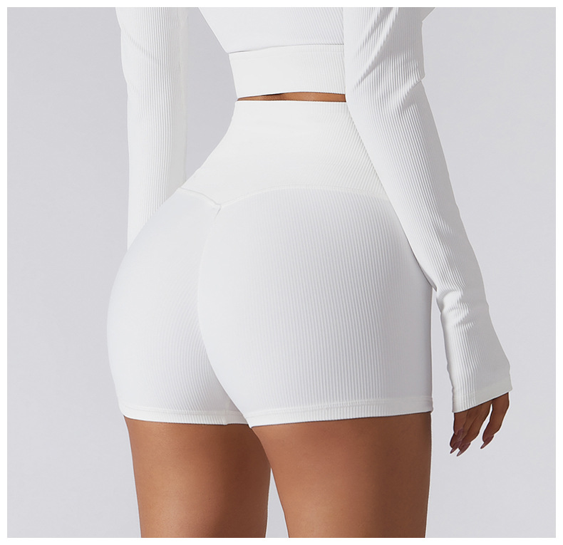 High-Waisted Sculpting Workout Shorts