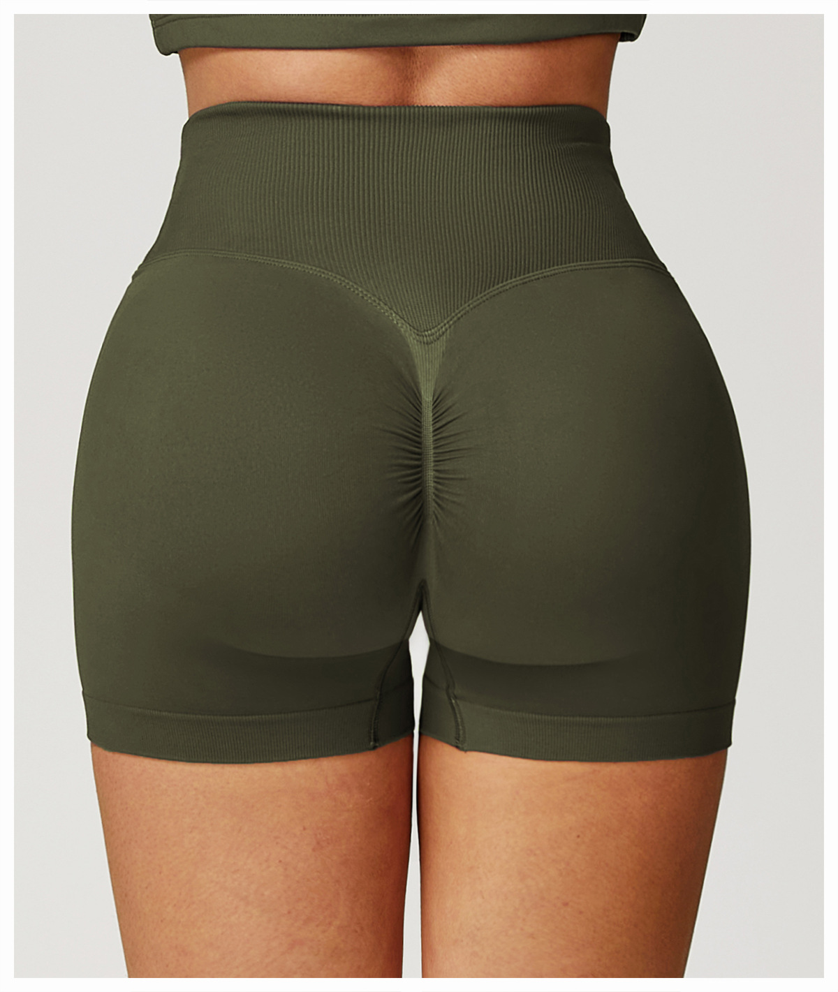 Ombreezy Booty-Lifting High-Waisted Yoga Shorts