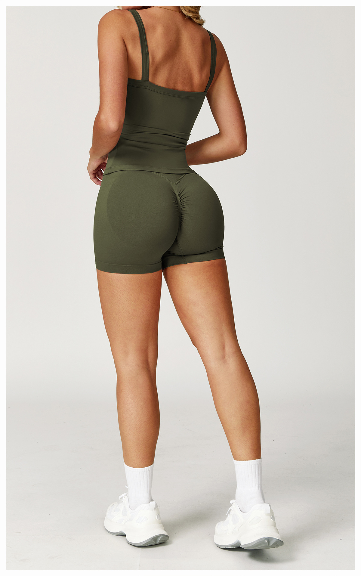 Ombreezy Booty-Lifting High-Waisted Yoga Shorts