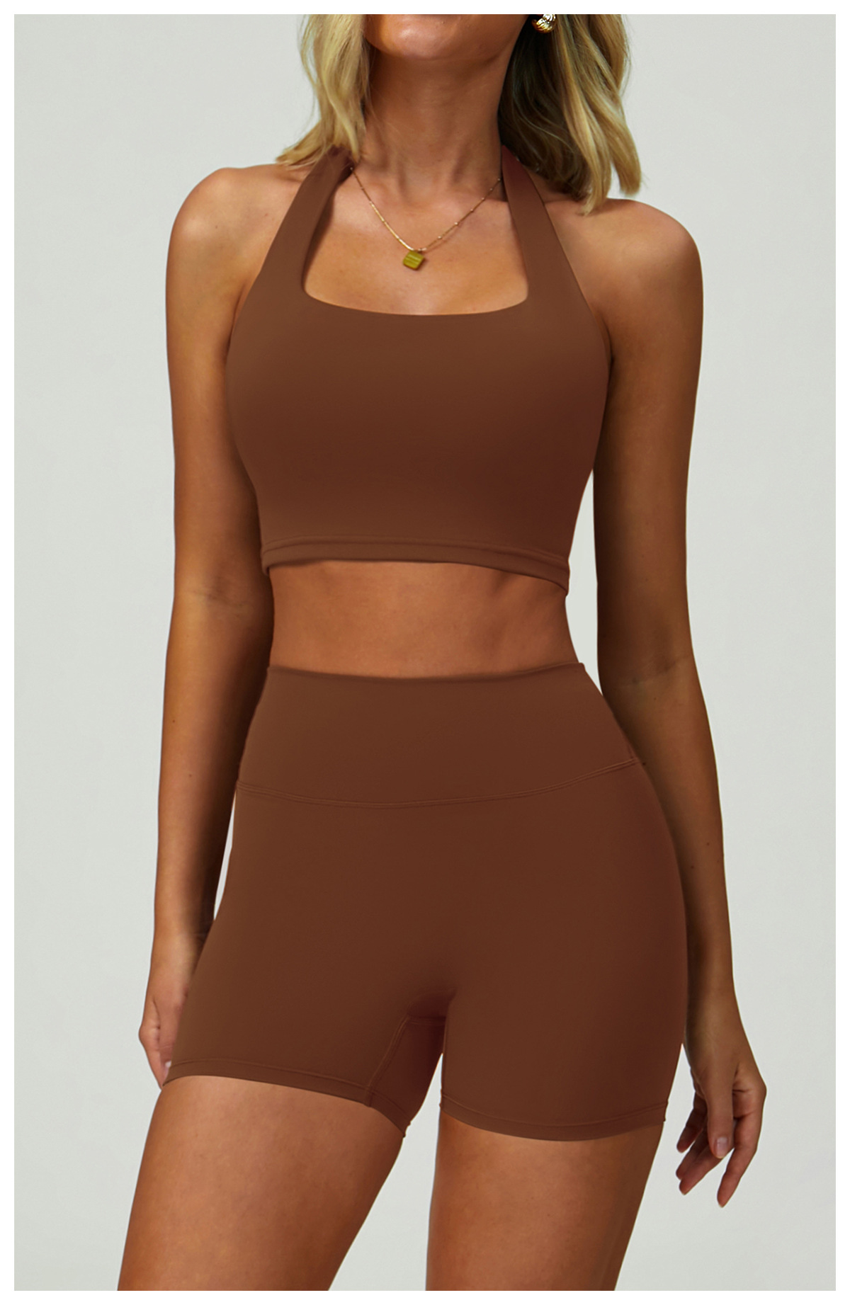 Ombreezy Halter Neck Breathable Sports Bra