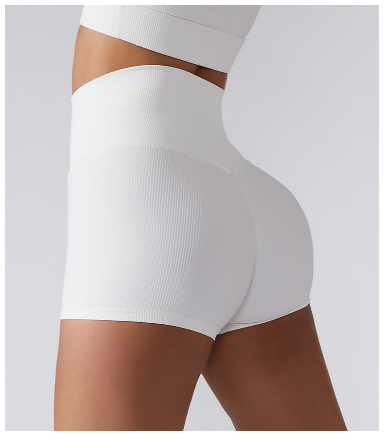 High-Waisted Sculpting Workout Shorts