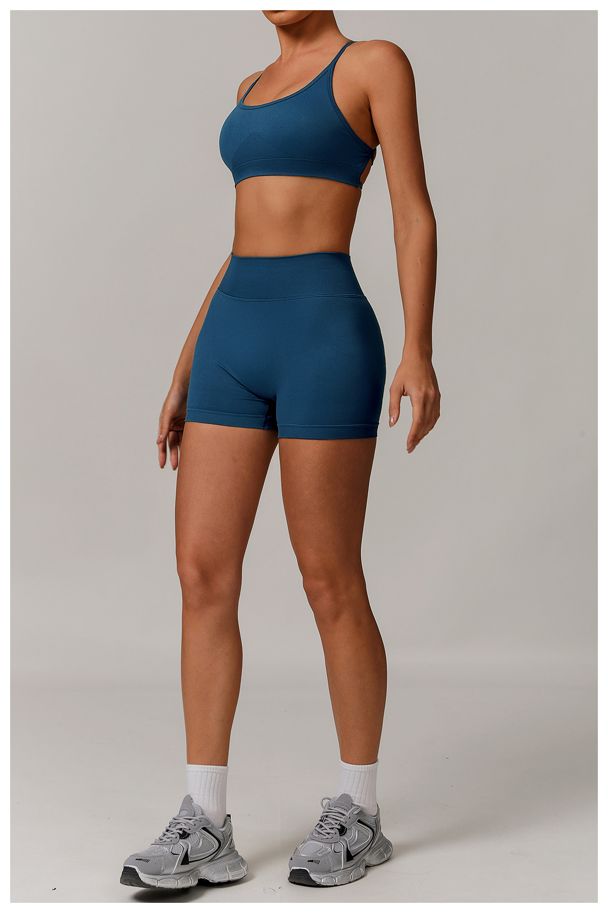 Ombreezy Seamless High-Waisted Yoga Shorts