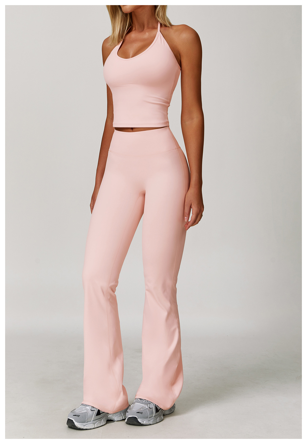 Ombreezy Racerback Yoga Vest with Built-In Bra