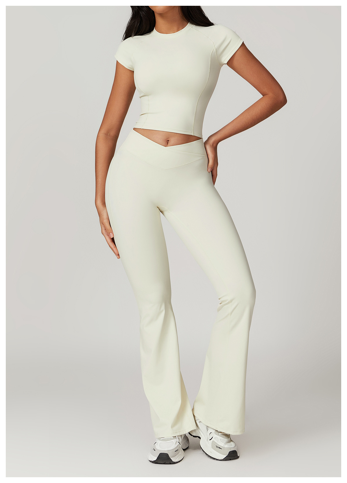 Ombreezy Capped Sleeve Workout Topfor Running & Fitness