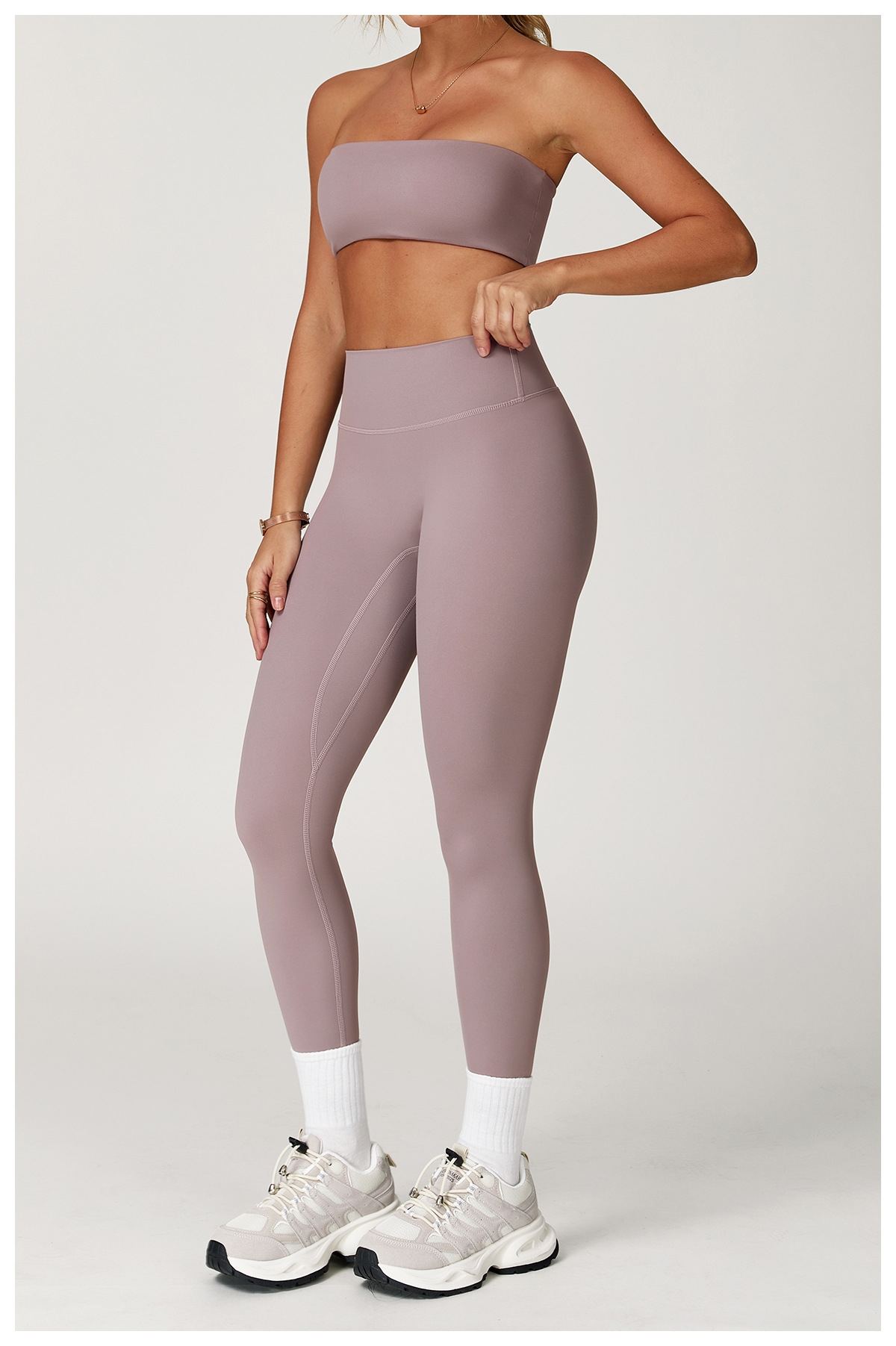 Ombreezy Tummy-Control Brushed Quick-Dry Yoga Leggings