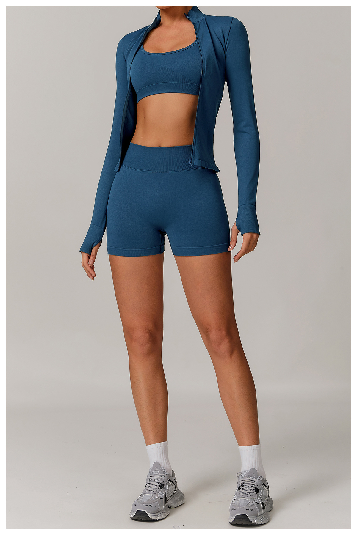 Ombreezy Seamless High-Waisted Yoga Shorts