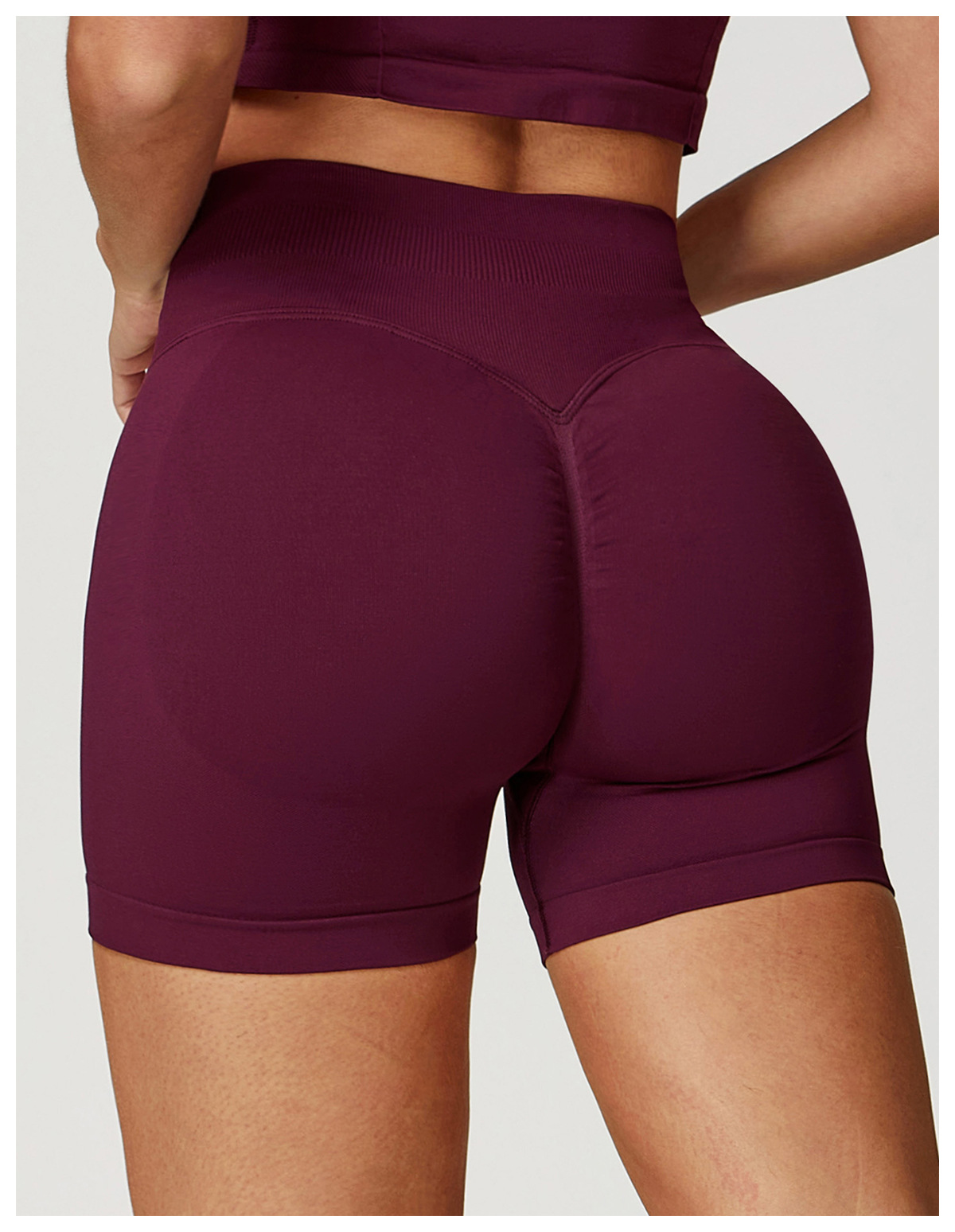 Ombreezy Seamless High-Waisted Yoga Shorts