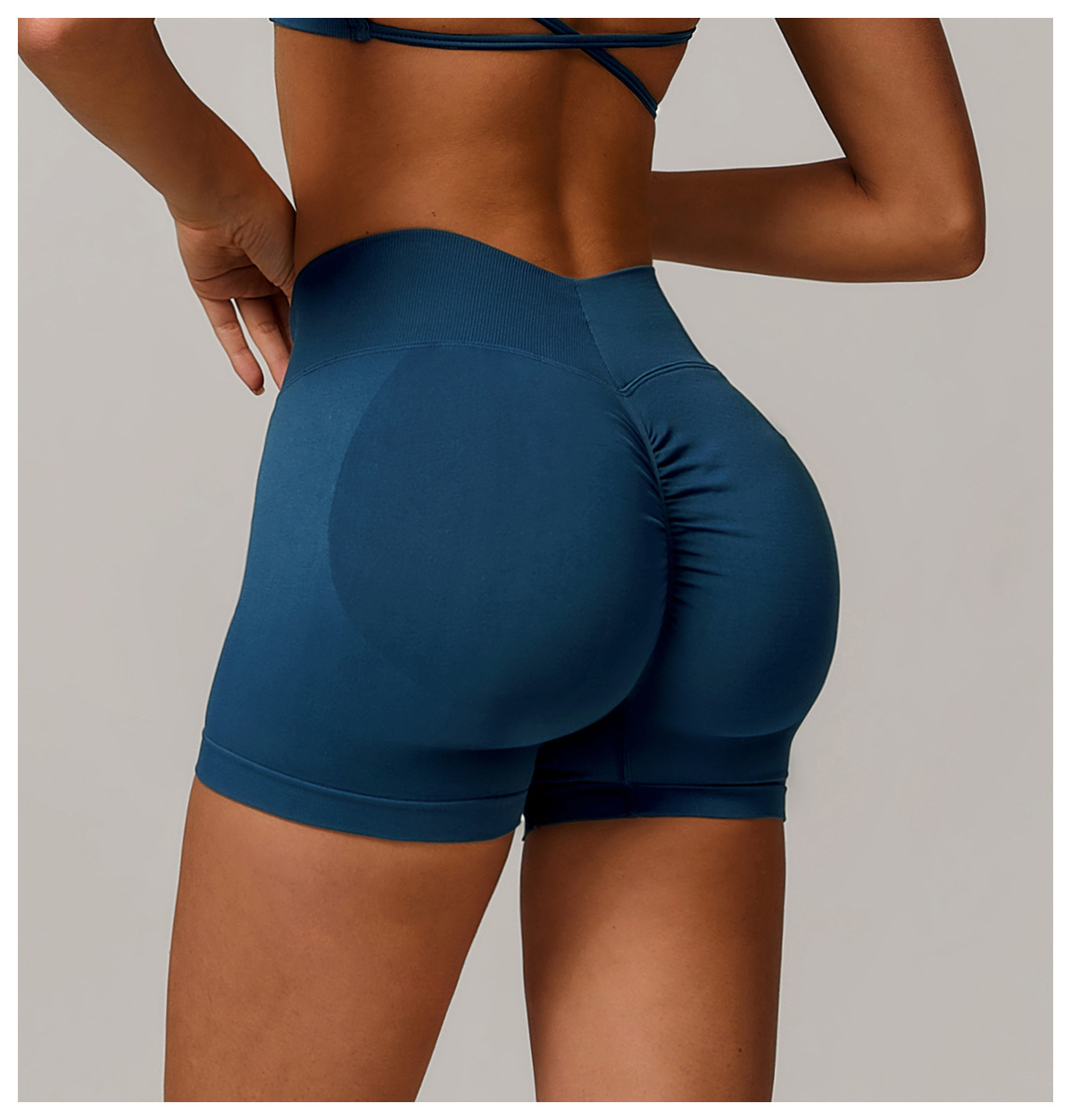 Ombreezy Seamless High-Waisted Yoga Shorts