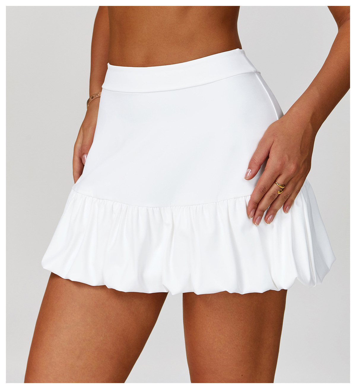 Quick-Dry Tennis Skirt with Anti-Slip Layer & Ventilation