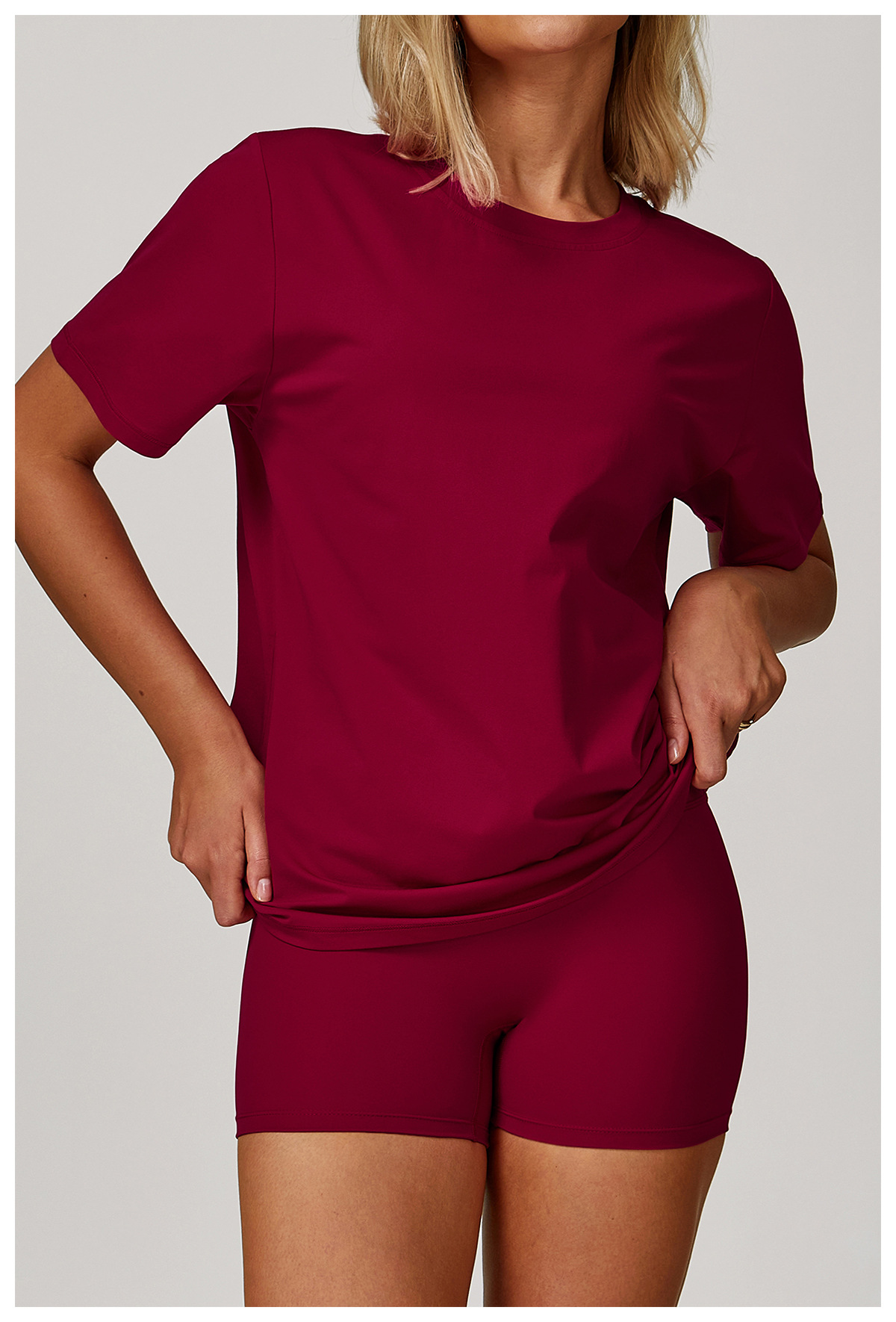 Versatile Round-Neck Relaxed Fit Quick-Dry Top