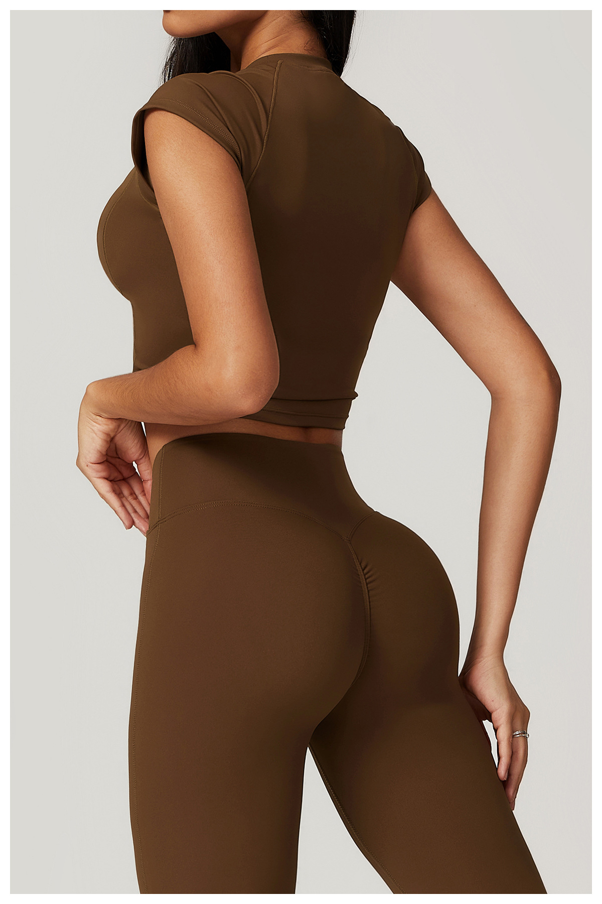 Ombreezy Capped Sleeve Workout Topfor Running & Fitness