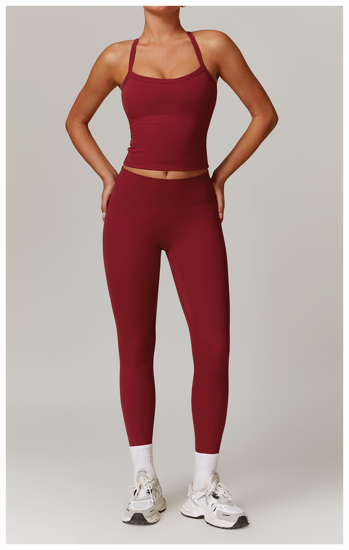 Ombreezy Tummy-Control Brushed Quick-Dry Yoga Leggings