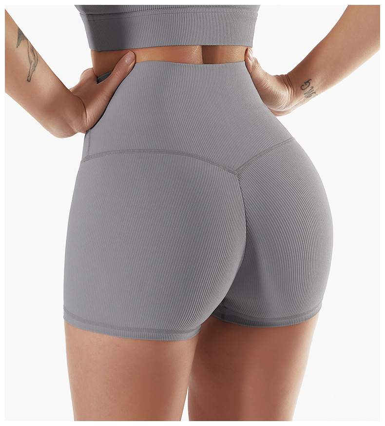 High-Waisted Sculpting Workout Shorts