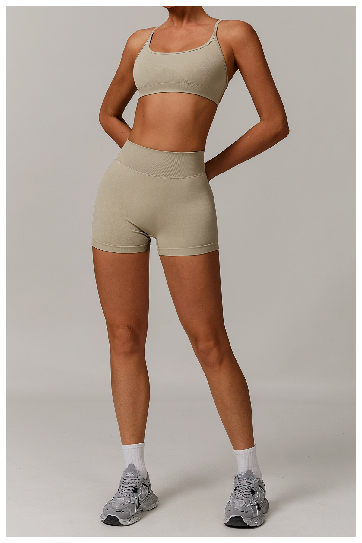 Ombreezy Seamless High-Waisted Yoga Shorts