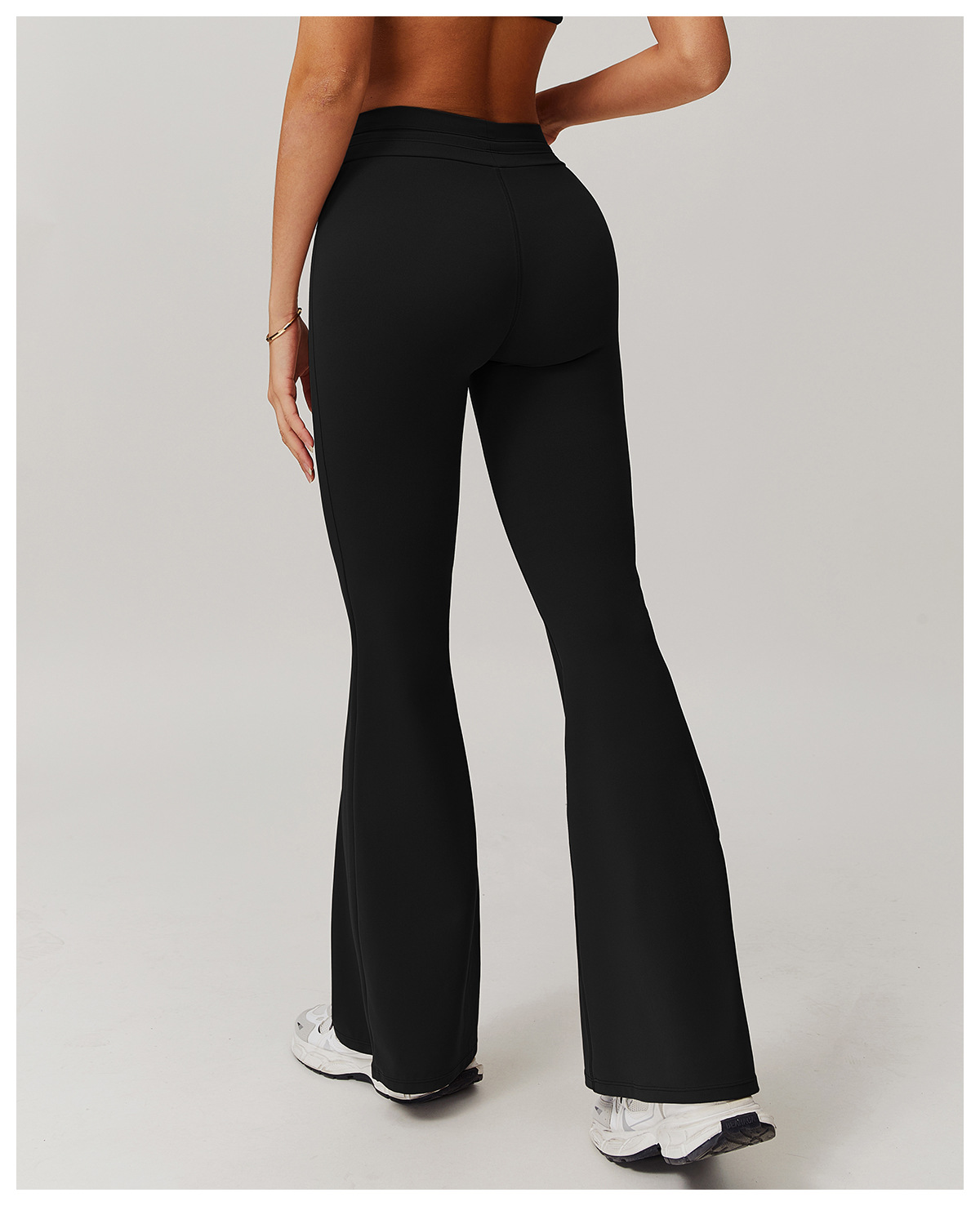 Ombreezy High-Waist Flared Yoga Trousers with Sculpting Fit"
