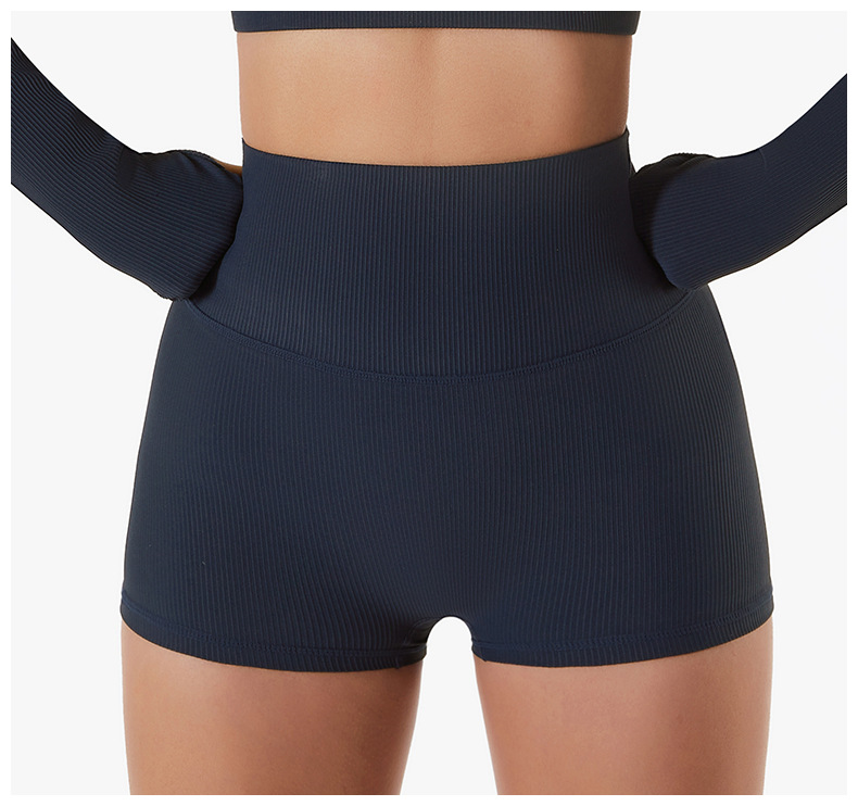 High-Waisted Sculpting Workout Shorts
