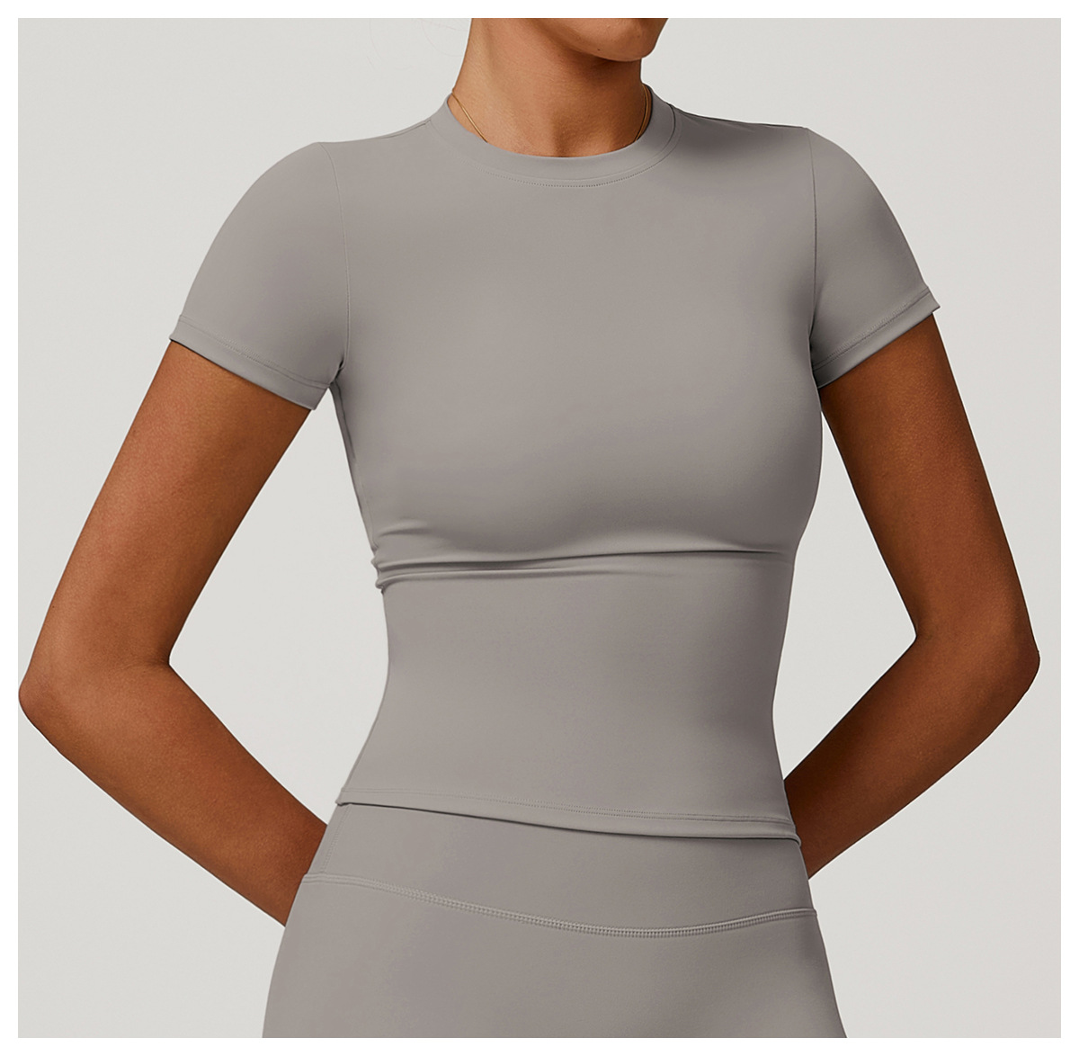 Ombreezy Quick-Dry Yoga Short-Sleeve Top