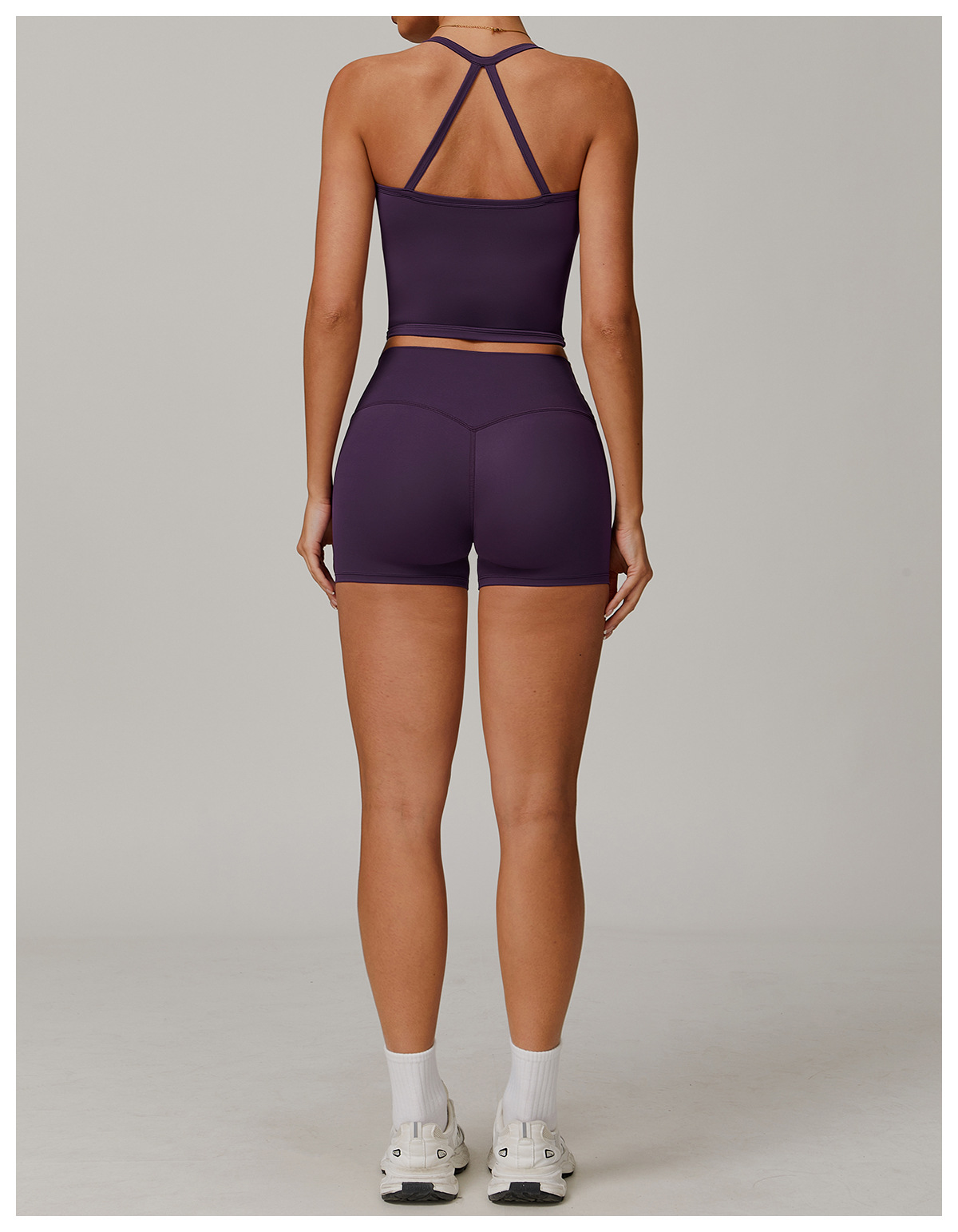 Brushed High-Waisted Yoga Shorts – Sculpting & Ultra-Soft