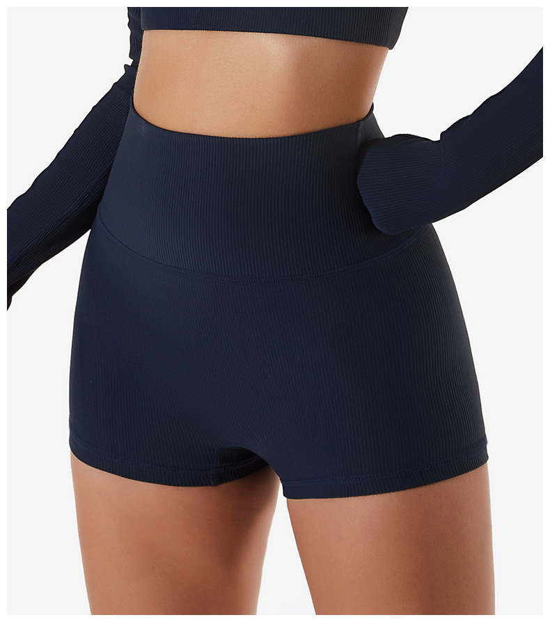 High-Waisted Sculpting Workout Shorts