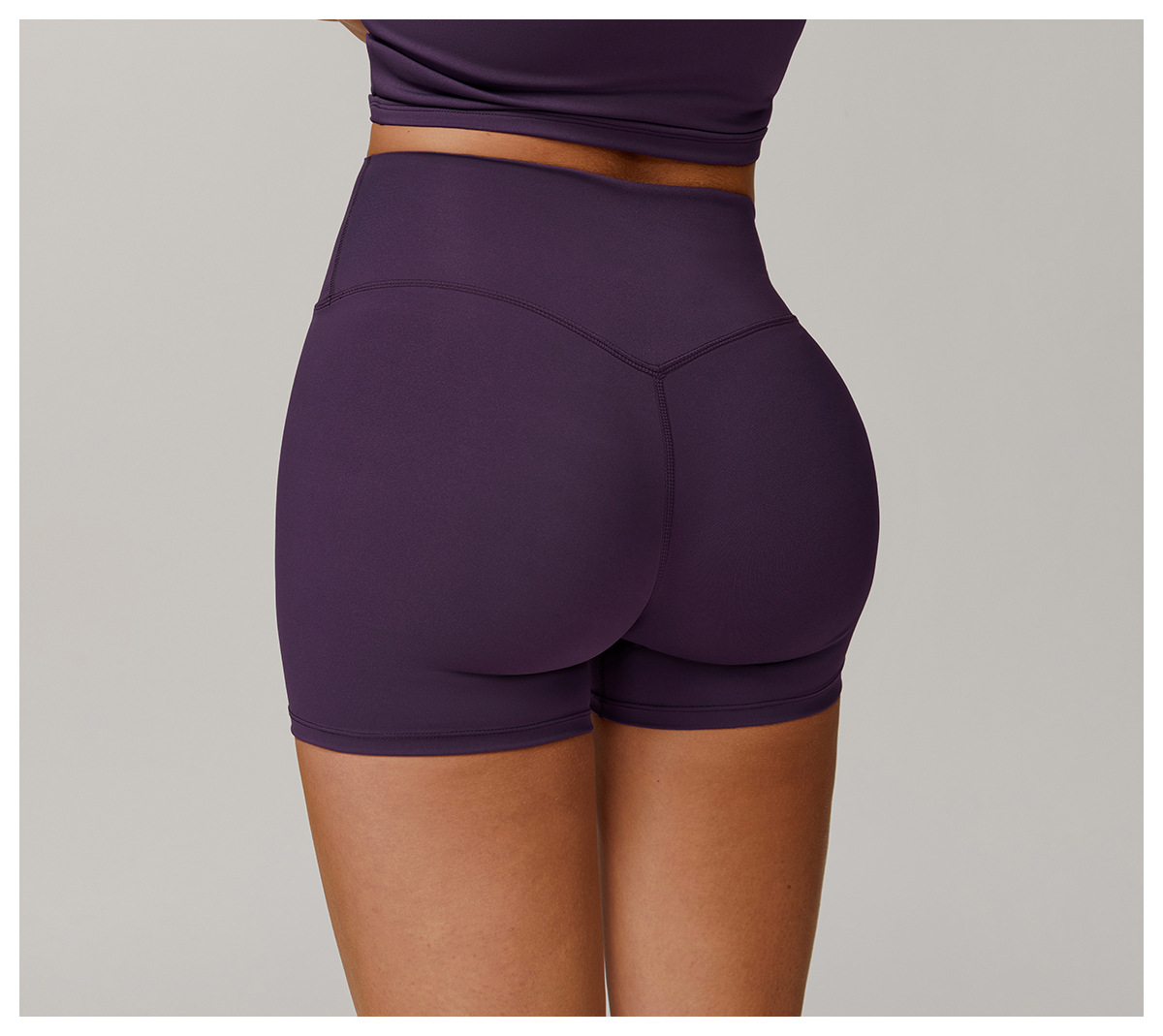 Brushed High-Waisted Yoga Shorts – Sculpting & Ultra-Soft