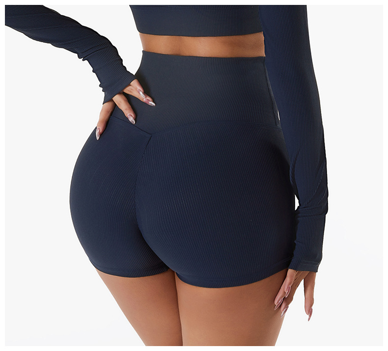 High-Waisted Sculpting Workout Shorts